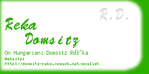 reka domsitz business card